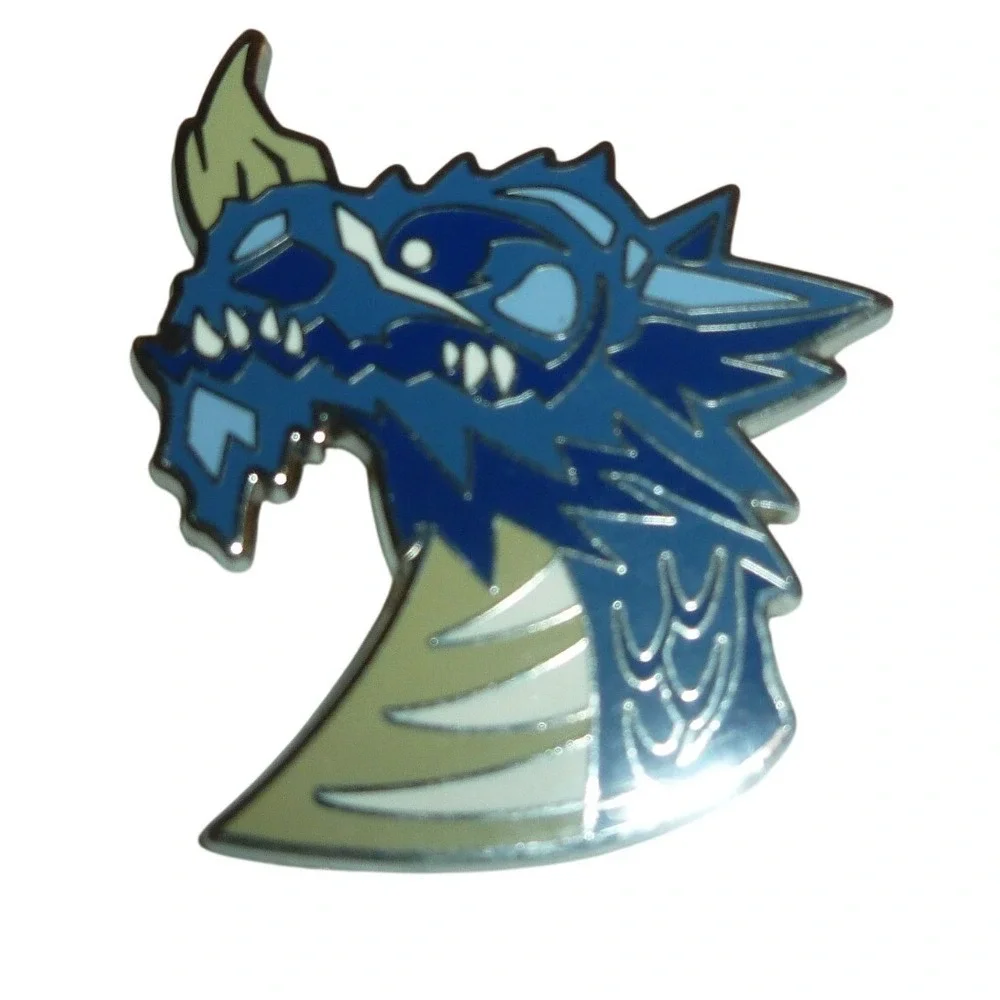 Monster Hunter Azure Rathalos Enamel Pin‎ Capcom Official Monster Icon Series